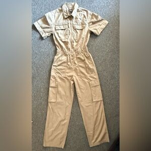 GAP Khaki Utility Jumpsuit